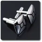 Cufflinks Metal Silver Tone