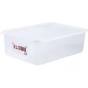 6 x 5L Plastic Storage Box Container Food Grade Fridge Freezer Organizer Tub Box