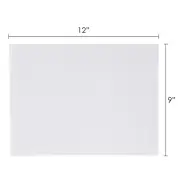 Mega Crafts - 9" x 12" Metallic Glitter EVA Foam Sheets - White, 6PCS