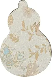 BESTYASH Gourd-shaped Mini Scissor Holder: Chinese Style Shear Tool Pouch - 4.91x3.34inch Embroidered Fabric Bag - Protective Scissor Case