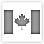 Canadian Flag Canada Stencil - Choose a Size - Laser-Cut Reusable Plastic