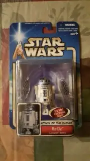 2002 Star Wars Attack Of The Clones R2-D2 Coruscant Sentry Action Figure Sealed.