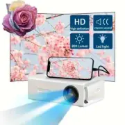 Portable HD Projector, Mini Home Theater Projector; USB, SD Card, Mobile Phone