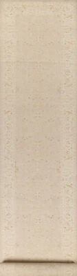Bohemian Chobi Peshawar Oriental 23' Long Runner Rug Hand-Knotted Beige 4x23 ft