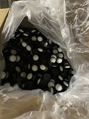 28-400 Thread Ribbed Black Plastic Bottle Caps Foam Lined 5500 pcs-4 cents each
