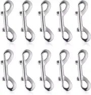 Swivel Snap Hooks, 10Pcs Metal Heavy Duty Square Eye Clasp Buckle Trigger Clip