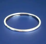 Erick's Sterling Silver Size 8.2 Tubular Bangle Bracelet Taxco.925