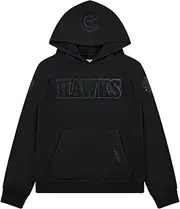 Pro Standard Big Boys NBA Atlanta Hawks Classic Triple Black Pull Over Hoodie Black M