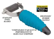 PET GROOMING 20 Blade Stripping STRIPPER TOOL Hair Mat Breaker Comb RAKE Coat