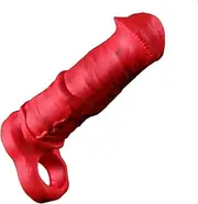 Monster Penis Sleeve Cock Sleeve Sex Toy with Cock Ring, Male Sex Toys Horse Penis Extender Sleeve Men Penis Enlargement Sleeve, Silicone Penis Enlarger Sleeve Realistic Animal Penis Cover Men Adult Sex Toy (M)