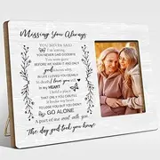 [EWDMOUK] Memory Gifts for Loss Loved Ones,Condolences Gifts,Memorial Gifts for Loss of Mom Dad,Sympathy Gifts for Loss of Loved One,Missing You Always Wood Picture Frame