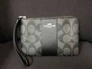 全新正品 美國Coach F58035 F87875 手拿包 經典大CC Logo  咖啡色 灰色 黑色