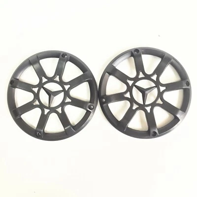 2 Pcs 5" ABS Plastic All Black Speaker Cover Grill For Car Audio DJ PA Speaker
