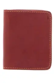 [GUIDI] GUIDI elegant red kangaroo leather wallet with card slots OS Red