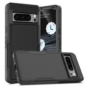 ZUSLAB Pixel 8 Pro Case Rugged Defender Protective Heavy Duty Shockproof Dustproof Cover for Google (2023) - Black