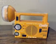 Vintage Nippon Solar Dynamo Rechargeable Lantern Radio Flashlight Brand New Read