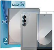 [MEZON] [3x in 1] Samsung Galaxy Z Fold6 Premium Hydrogel Front + Back Clear Edge-to-Edge Full Coverage Screen Protector Film (Galaxy Z Fold6, Hydrogel)