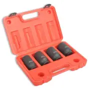 4Pcs 1/2" Drive Deep Impact Socket Set 12 Point Metric 30mm 32mm 34mm 36mm Dr...