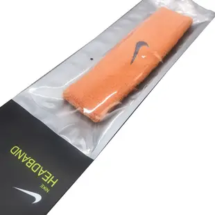 NIKE SWOOSH HEADBAND 系列頭帶 橘色 全新正品