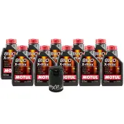 10L Motul 8100XMAX 0W40 Wix XP Filter Motor Oil Change Kit For Dodge Jeep API SN (for: Jeep)