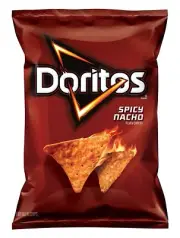 Doritos Tortilla Chips SPICY NACHO Snacks 9.25 Ounce (1 Bag)