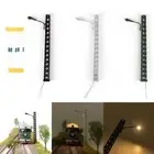 5Pcs H0 Gauge✅ LEDs Model Lights Lattice Mast Light Post Lamps Railway Layouts