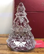 Waterford Crystal Christmas 6” LARGE CLEAR TREE SCULPTURE 40005024 NIB HTF 2