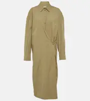 [Lemaire] Lemaire Poplin shirt dress AU 14 green