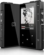 Hardware Decode DSD512 HiFi MP3 Player with Bluetooth, Lossless High Resolution Digital Audio Player, DSD64/128/256/512 HiFi Music Player with 64GB Memory SD Card, up to 512GB