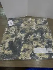 Pottery barn Blaise Villa Luciana pillow cover 22x22" rain blue gold metallic