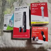 Accu-Chek Diabetic Test Supplies 50Strips, 100Lancets, Control & Lancing Device