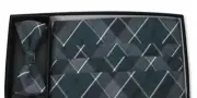 Grayson Plaid Cummerbund and Bow Tie Set