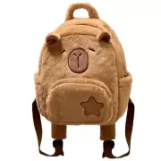 Teen Capybara Backpacks Women Small Backpacks Plush Dolls Backpacks for