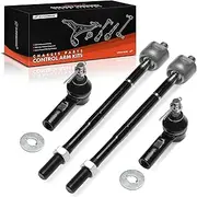 A-Premium Set of 4, Front Inner & Outer Tie Rod End Kit, Compatible with Toyota Tacoma 2005-2015, RWD