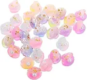 ERINGOGO 30pcs Glow The Dark Shell Beads Decorative Craft Shells for Keychains Fridge Magnets Unique Enchanting Aesthetic Appeal