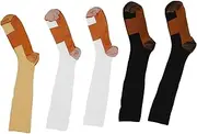 [Topyond] High Elasticity Long Socks 5 Pairs Sports Leg Protection Socks for Men and Women Long Compression Socks Sports Knee Socks for Soccer, Cycling, Outdoor Sports
