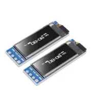 DORHEA 2pcs 0.91'' I2C OLED Display Module IIC 0.91 inch I2C SSD1306 LED DC D...
