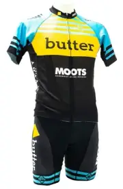 Panache Moots Team Butter Short Slv Cycling Kit Men SMALL Black Road Bike Gravel