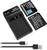 NP-50 Replacement Battery (2-Pack) and Portable USB Charger kit for Fujifilm NP-50 FinePix F100fd F200EXR F300EXR F50fd F550EXR F600EXR F60fd F70EXR F770EXR F800EXR