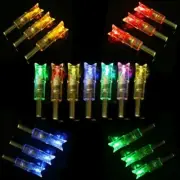 6pcs LED Lighted Nocks for Bolts with .300''/7.62mm Inside Diameter Half Moon
