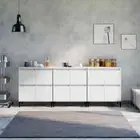 Sideboards 3 Pcs White 60X35X70 Cm Engineered Wood