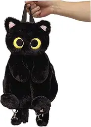 [Whyzsjnclg] Cat Backpack, Plush Backpack, Cute Cat with Adjustable Shoulder Strap, Stylish Cartoon Kitten