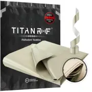 TitanRF Faraday Fabric Kit 1 Yard // 44" W x 36" L Fabric + 36" L Tape Milita...