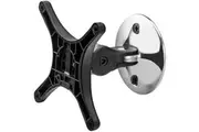 Atdec Wall Mount for Monitor - Silver - 1 Display(s) Supported - 7.98 kg Load Capacity - 75 x 75, 100 x 100 - Plastic, Aluminium
