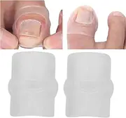 2pcs Silicone Ingrown Toenail Correcting Tool Pain Relief Paronychia Treatment Corrector Ingrown Toenail Tool & Kit Professional Paronychia Corrector Stickers Physical Treatment Recover/0