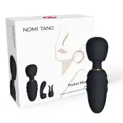 NOMI TANG Pocket Wand Interchangeable Head Mini Massager - # Black 1pc