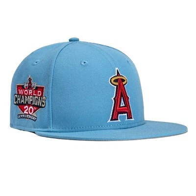 New Era Anaheim Angels 59Fifty Fitted Hat 2002 World Series Side Patch 7 1/2