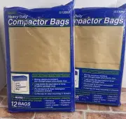 Sears Paper Heavy Duty 2-Pk Bundle Trash Compactor Bags 9x17x16”#2213050