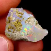 +++Natural Ethiopian Opal Fire Polished 3x5x7mm Loose Gemstone Rough 10 Pices