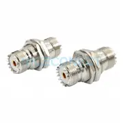 5x UHF SO239 Female Jack to SO-239 Female Bulkhead Adapter For CB Walkie Talkie